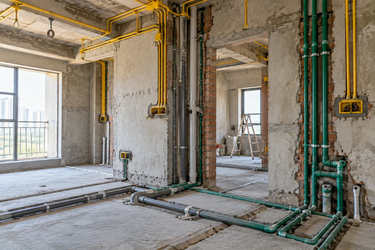 Đi lại dây điện, ống nước